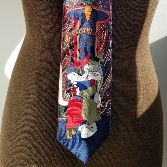 Looney tunes Bugs Bunny CarrotBlanca necktie - Picture 3 of 5